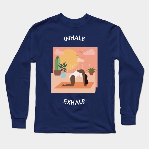 Inhale, Exhale Long Sleeve T-Shirt by jeune98